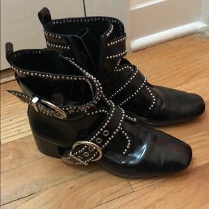 Jeffrey Campbell studded booties